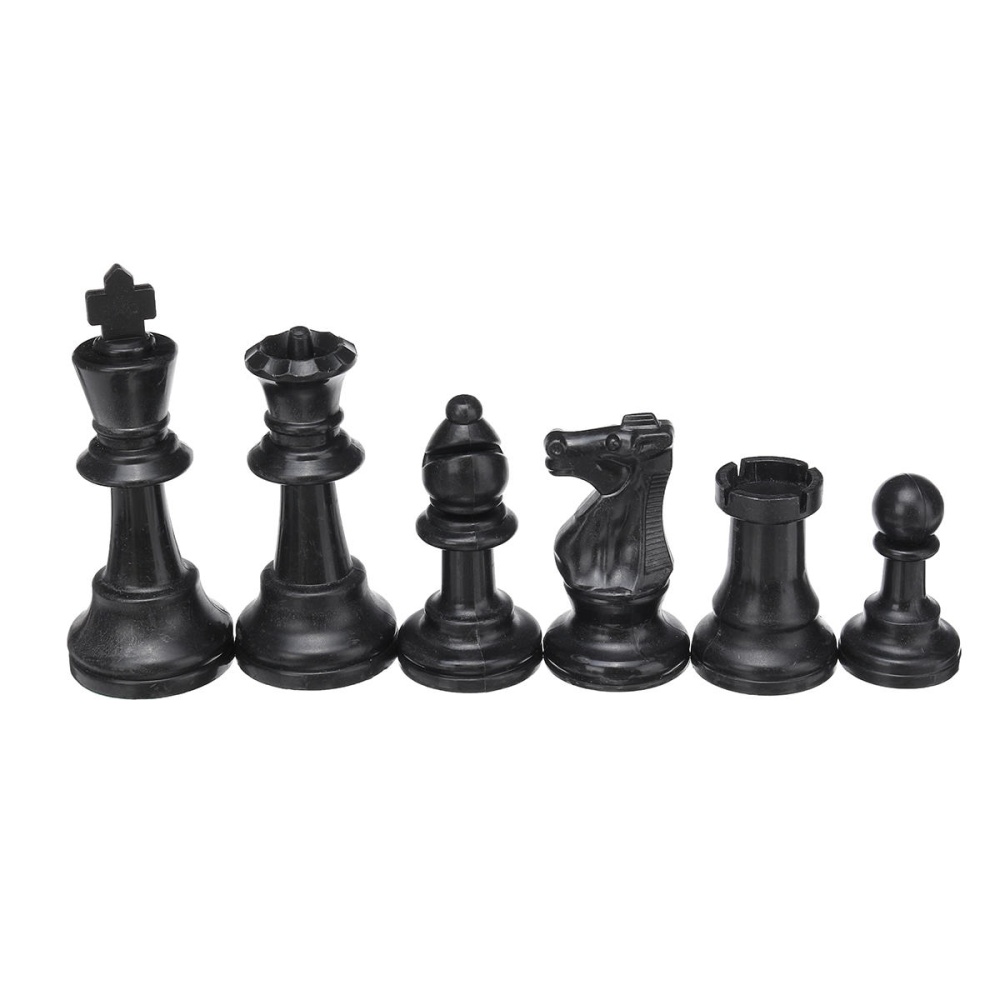 32 Piece Game Chess Foldable 9.5/7.5/6.4cm King Knight Set Outdoor Recreation Family Camping Game - 75mm - Image 2