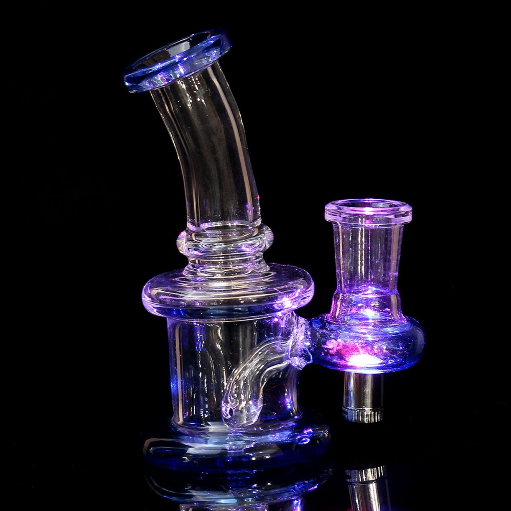 LED Hoookah Pipe Water Smoking Pipes Glass Pipe Bottle Lights Changing - Image 2