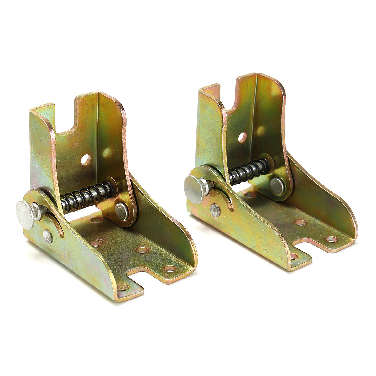 10Pcs Furniture Folding Feet Hinges Self Lock Zinc Alloy for Table Leg Bracket - Image 2