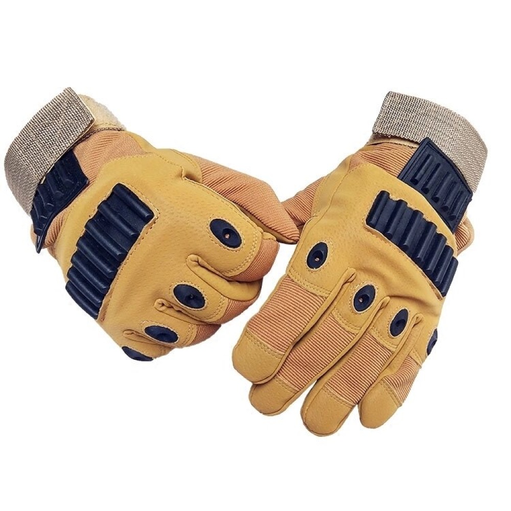 Tactical Full Finger Glove Outdoor Hunting Sport Cycling Slip Resistant Gloves - M Sand - Image 2