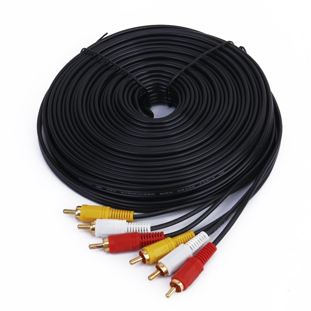 50ft 3 Video Audio RCA Composite Cable for HDTV DVD VCR - Image 4