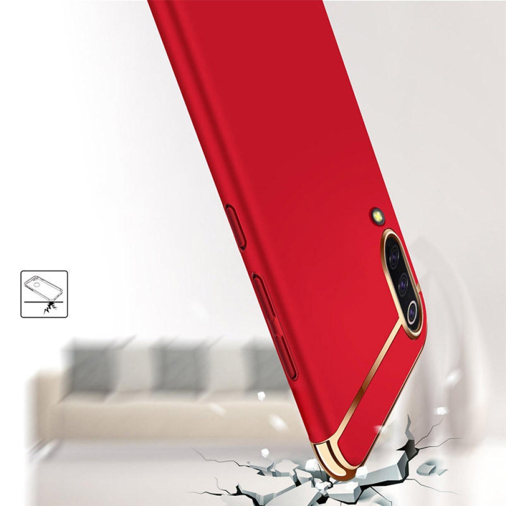 Ultra-thin 3 in 1 Plating PC Hard Back Cover Protective Case For Xiaomi Mi9 Mi 9 Lite / Xiaomi Mi CC9 Non-original - Red - Image 2