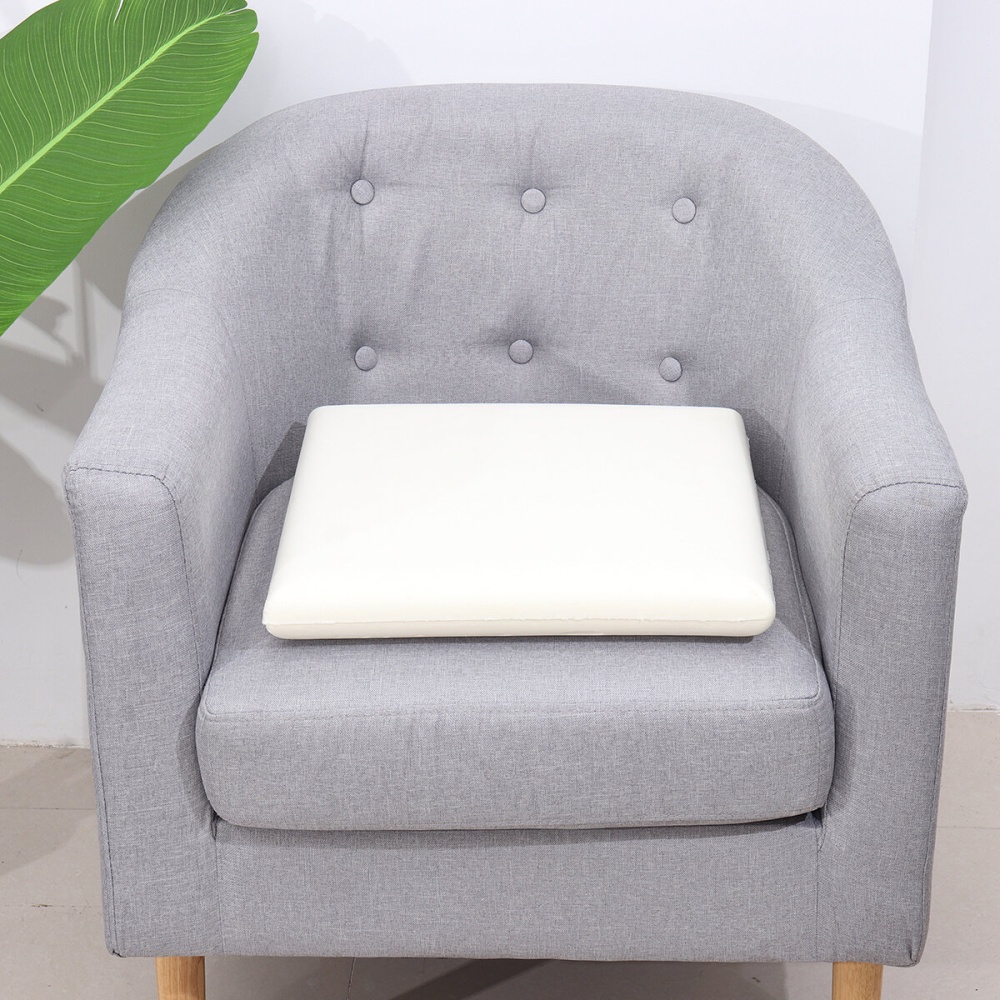 Memory Foam Seat Cushion Breathable Memory Pillow Inner for Office Chair Wheelchair - White40*40*4cm - Image 2