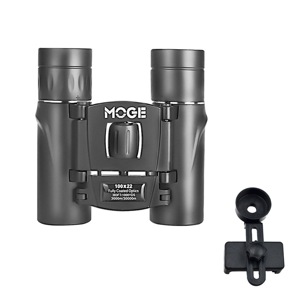 Moge 100x22 / 40x22 HD Folding Binocular Film Lens Telescope Low Light Level Night Vision 26m/1000m 3000m/30000m Outdoor Camping - .A