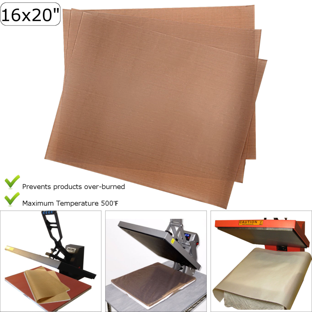 3Pcs 50x40cm 260? Brown Heat Press Sheet Transfer Film Machine for Ironing Craft Pad Thermal Transfer - Image 2