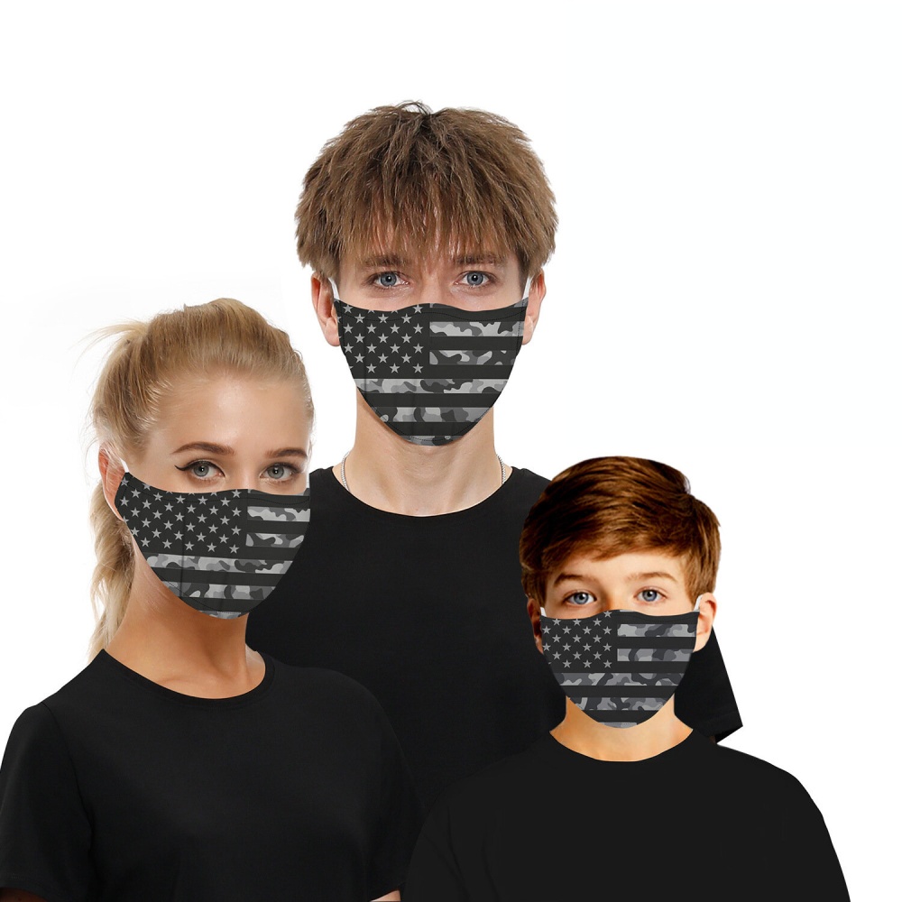 Ink/Digital series-Double Chip Anti PM2.5 Dust-proof Face Mask Breathable Protective Mask Windproof For Outdoor Sports Cycling Climbing - Type 5 - Image 2