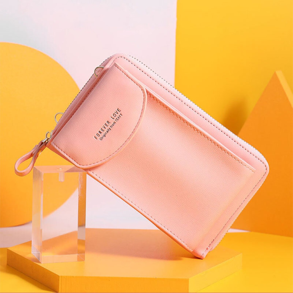 TEAYY Fashion 6.3 inch Multifunctional Mobile Phone Money Coin Phone Bag Purse Wallet Handbag - Pink - Image 2