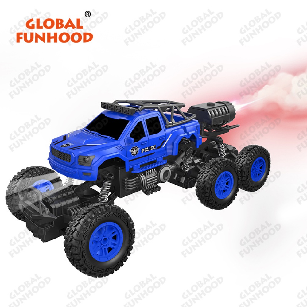 Remote Control Racing Car 6-channel Automatic Demonstration Spray Climbing with Searchlight 646-1 Orange - Image 2