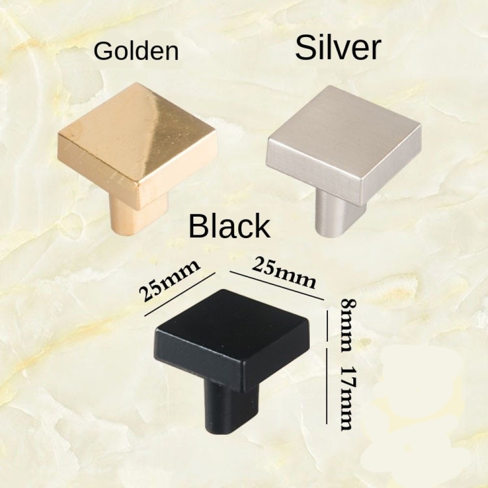 Zinc Alloy Square American Handle Drawer Pull for Home Bathroom Kitchen Cabinet Black - Image 3