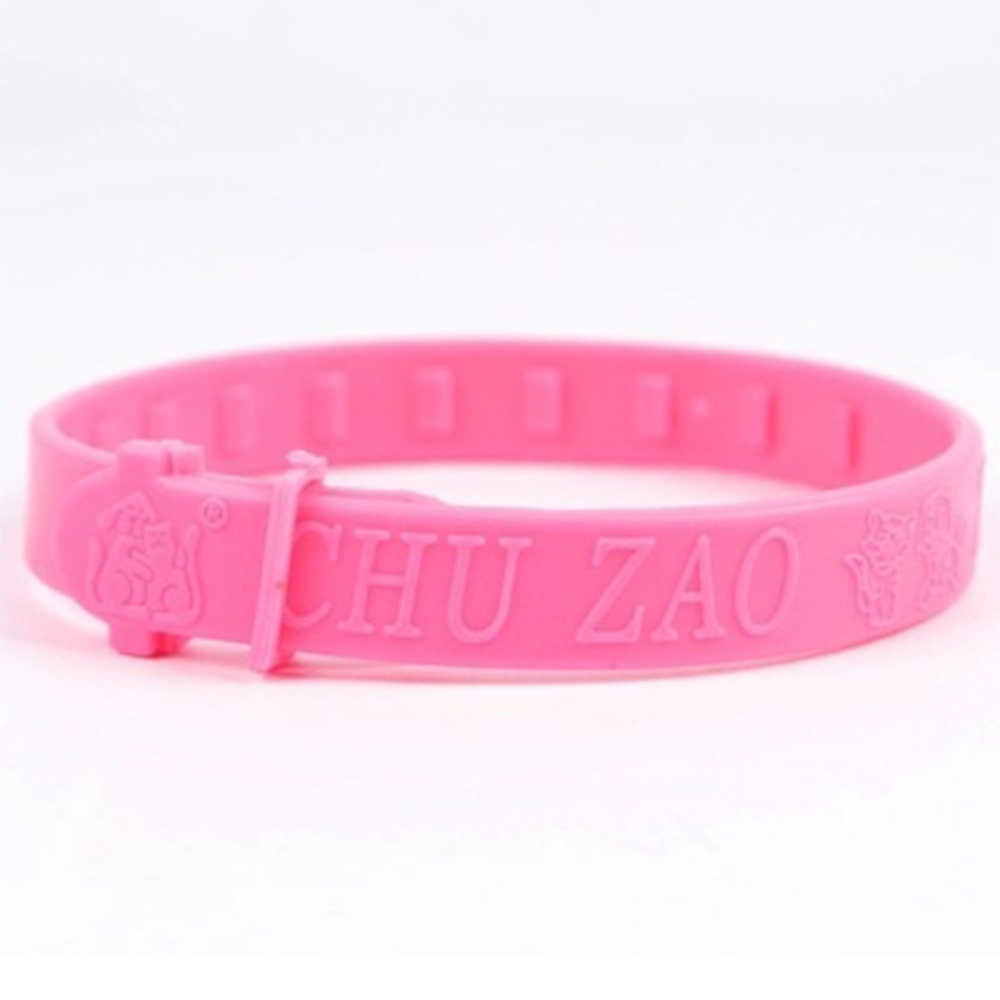 Adjustable Pet Collar Anti-insect Rubber Strap Fleas Ticks Mites Louse Mosquito Repellent Neck Ring for Cat Pink