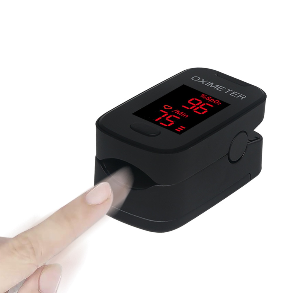 Pulse Blood Oxygen Level Fingertip Saturation Monitor SPO2 Finger Oximeter White without battery - Image 2