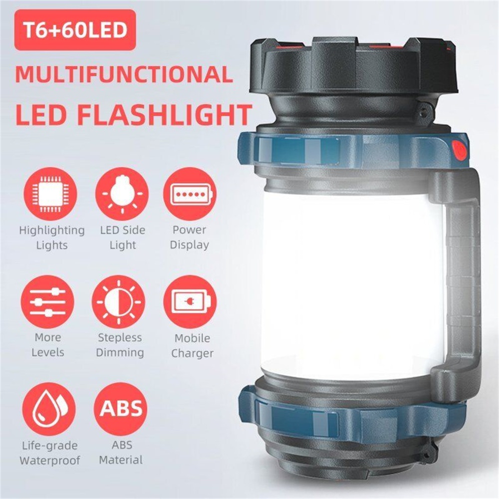 Outdoor Led Searchlight Portable Handheld Spotlight Life-level Waterproof Rechargeable Flashlight - Image 3