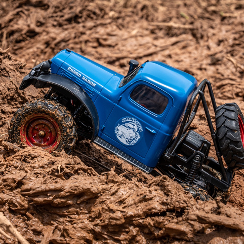 Fms FXC24 1:24 2.4g 4wd Rc Car Crawler Led Lights Off-road Truck Vehicles Models Toys Blue - Image 2