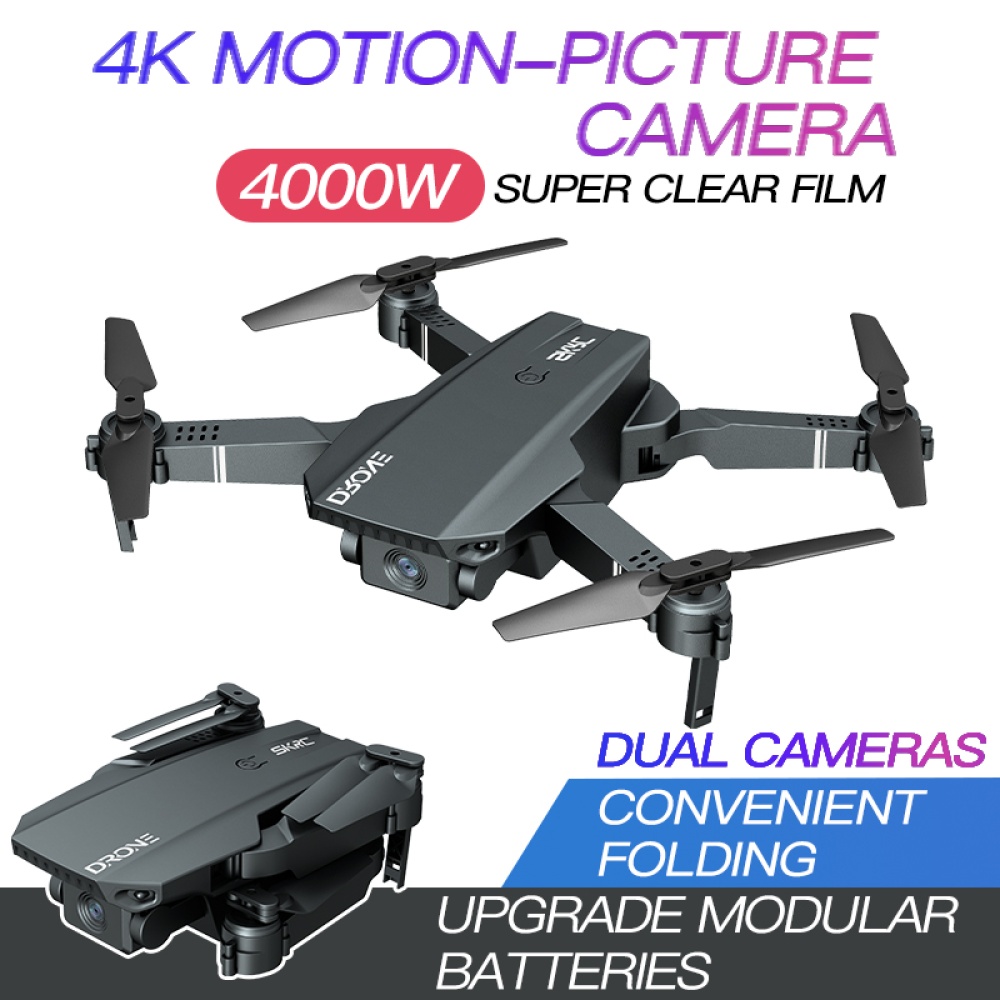 S107 Folding Drone 4k Motion-picture Camera Long Lasting Four-axis Remote Control Aircraft 1 battery - Image 2