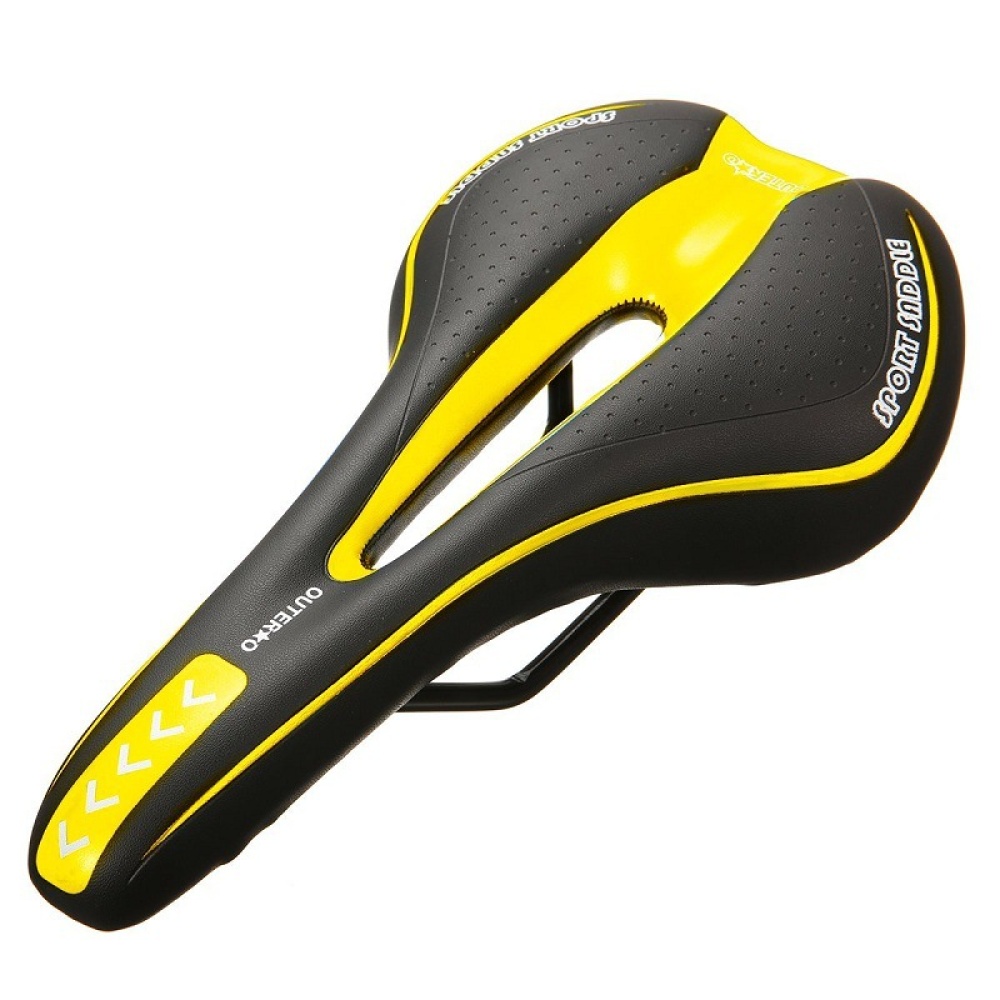 Bicycle Seat Cushion Mountain Bike Thickening Soft Silicone Saddle Shape Accessories green - Image 2