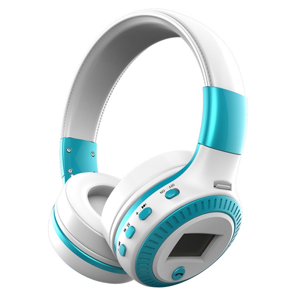 Casque Bluetooth ZEALOT B19 - Bleu Blanc