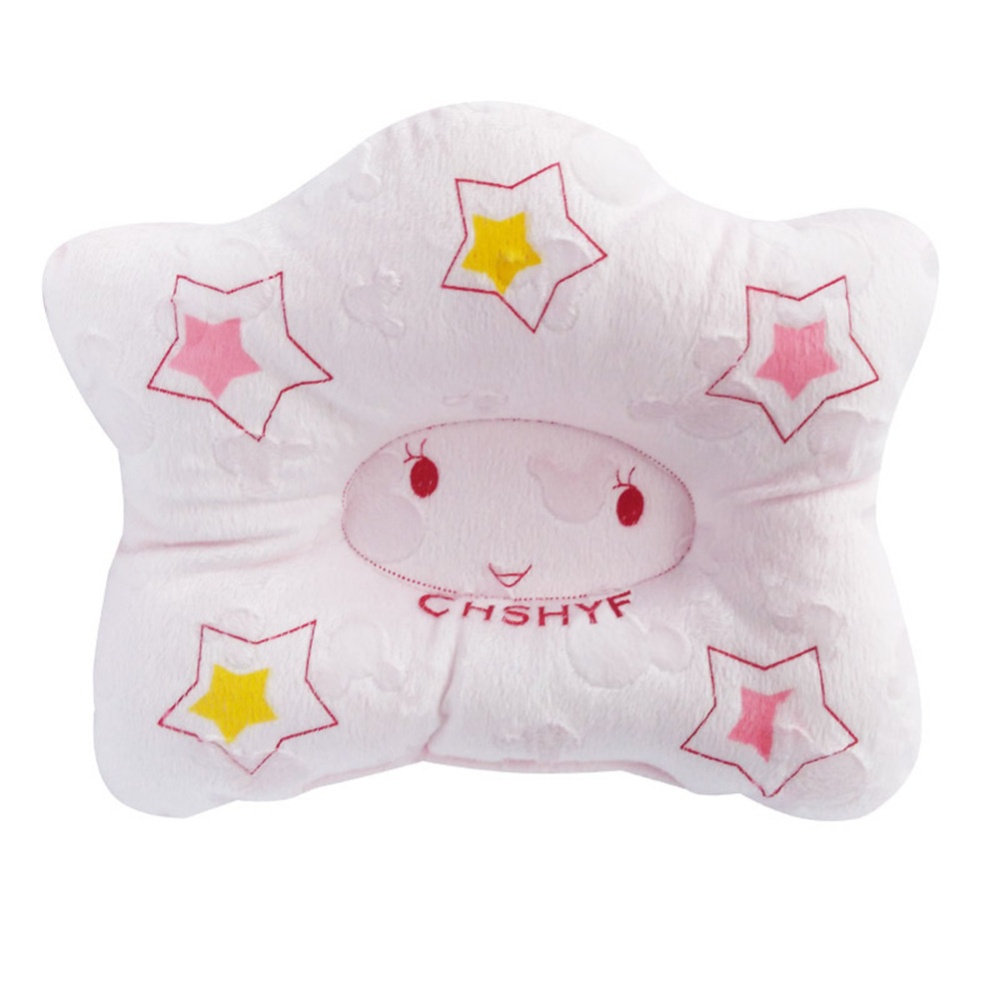 Baby Pillow Corrective Head Star Shape Infants Supplies Pink - Image 2