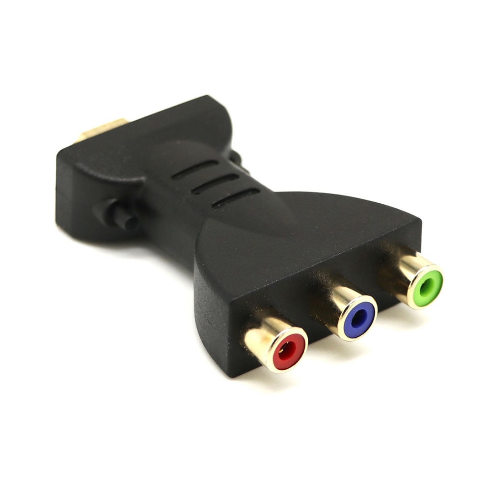 HDMI Gold-plated Male to 3 RGB RCA Audio Video Adapter AV Component Converter for 720P 1080iP 1080P HATV DVD Projector (red, blue, green)