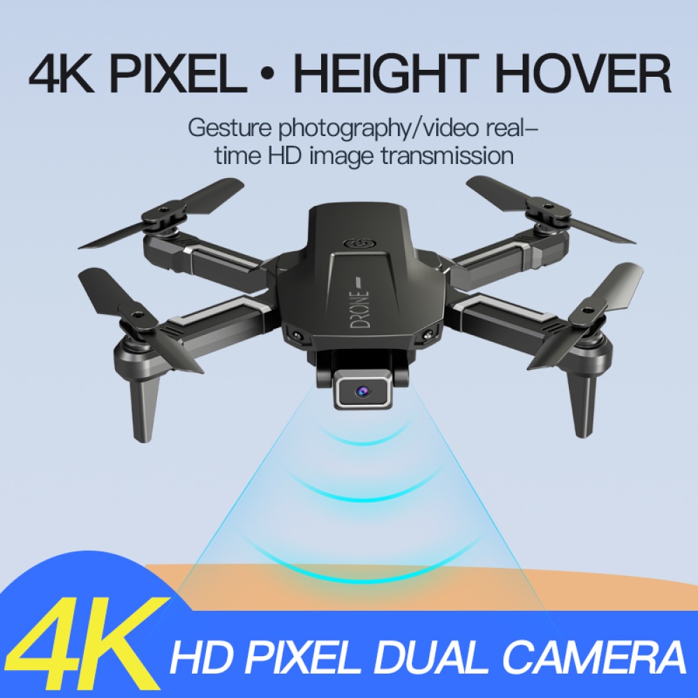 H3 Mini Folding Aircraft 4k Motion-picture Single/Dual Camera 4-axis Height Hover Remote Control Drone Dual camera 3 battery - Image 2