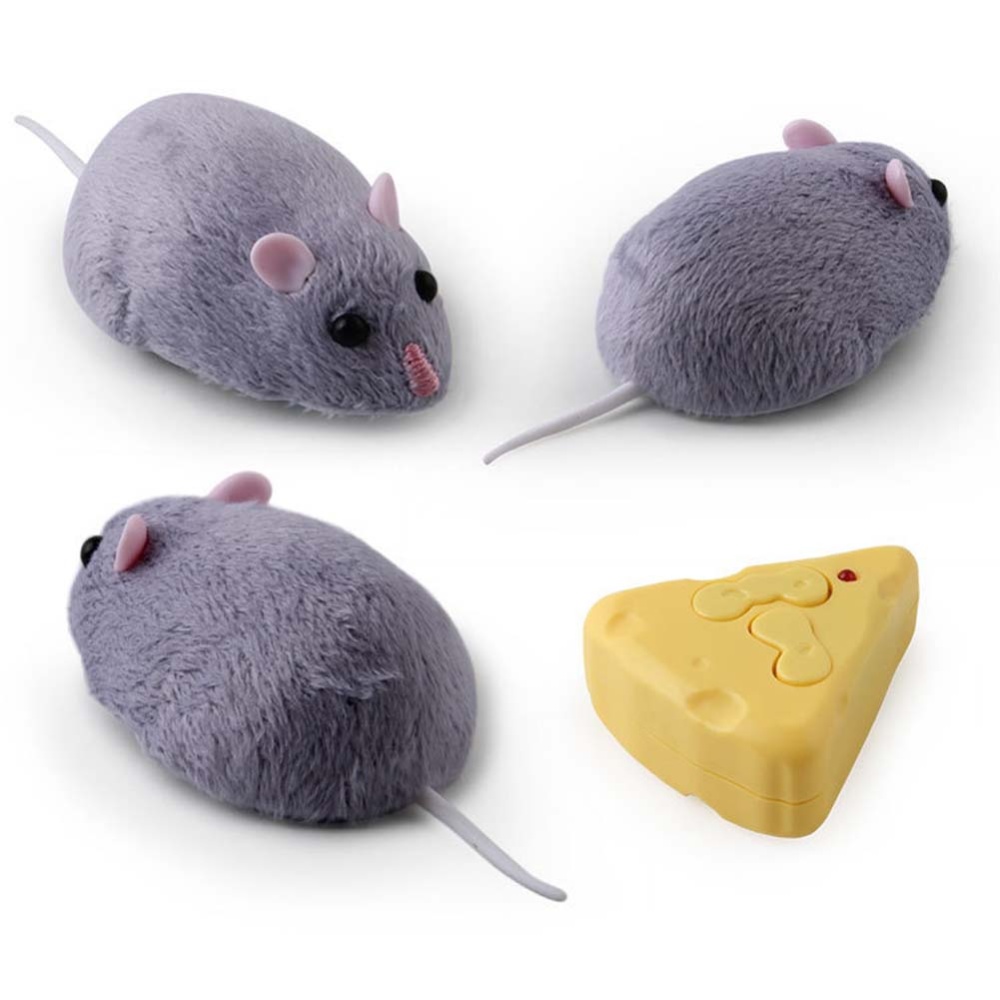 Wireless Remote Control Rat Toy Simulation Infrared Electronic Mouse Model for Cat Dog Scary Trick Toys Gray - Image 2