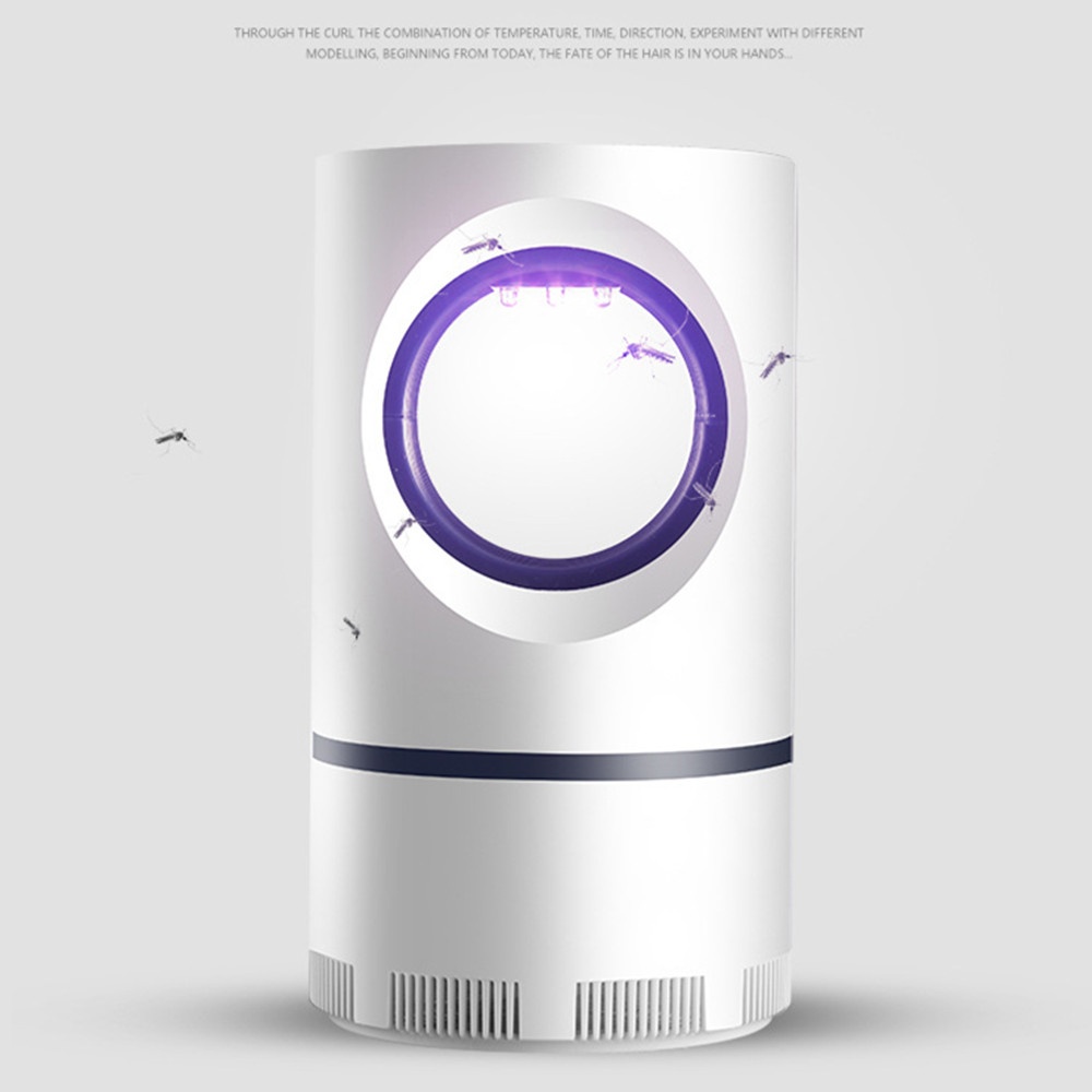 5V 5W LED UV Home Mute USB Charging Mosquito Killer Lamp for Bedroom white_Default with usb line