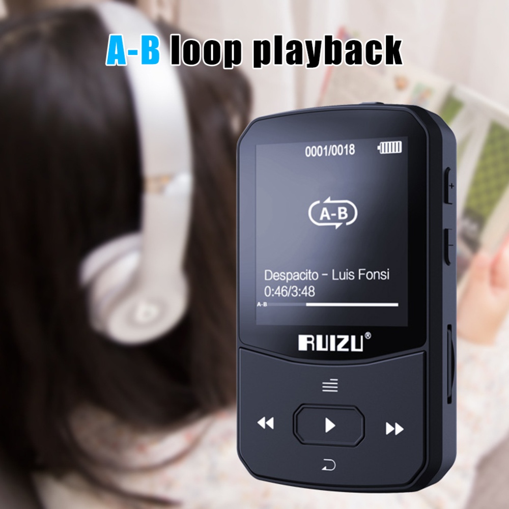 Ruizu X52 Mp3 Mp4 Music Player Wireless Bluetooth FM Recording - Image 4