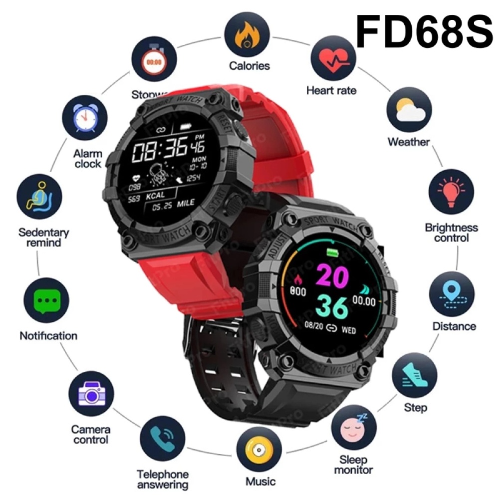 Fd68s Long Standby 1.44 Inch Smart Bracelet Sports Heart Rate Blood Pressure Monitoring Green - Image 2