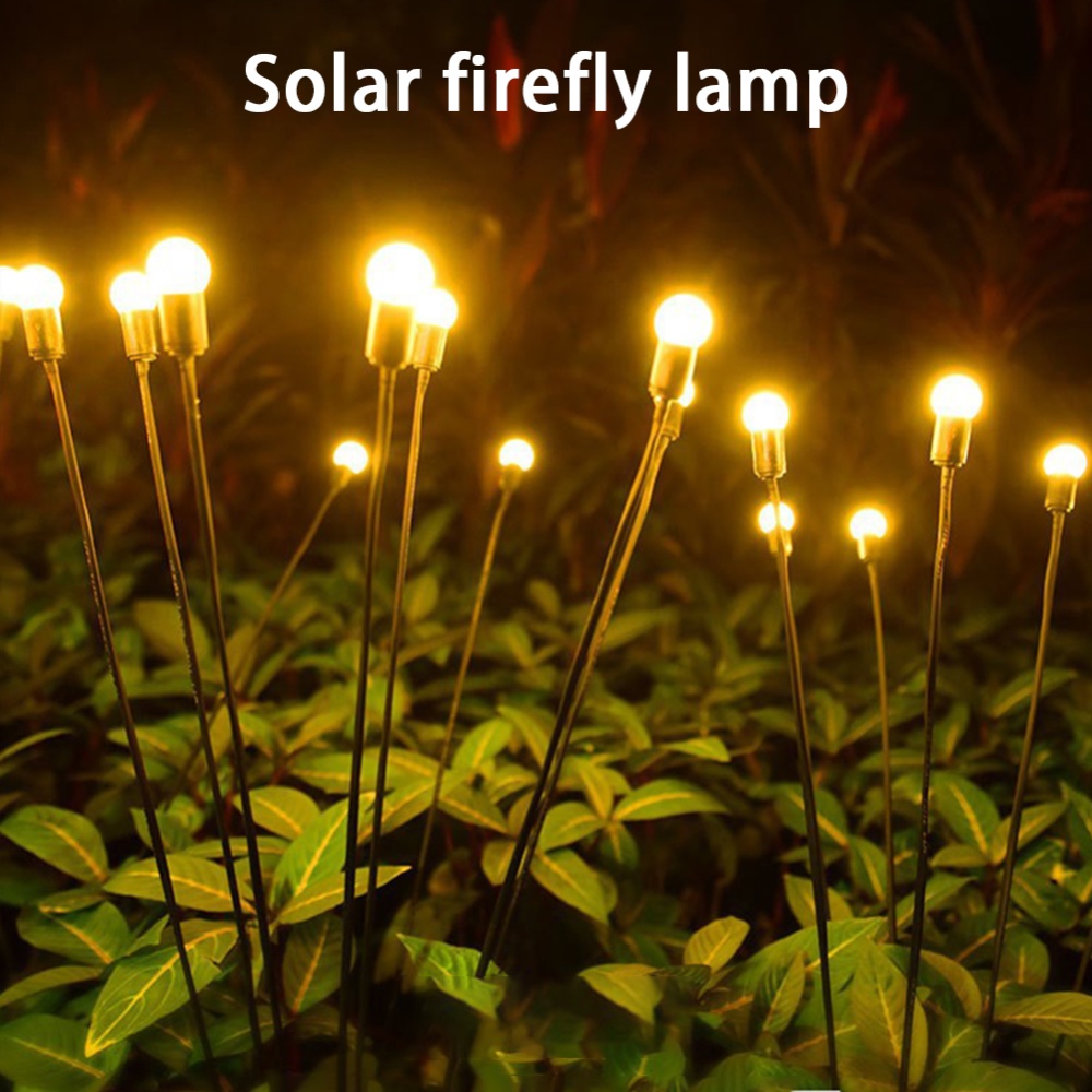 2pcs Led Solar Firefly Lights IP65 Waterproof Automatic On/off Garden Fairy Lamp Colorful - Image 2