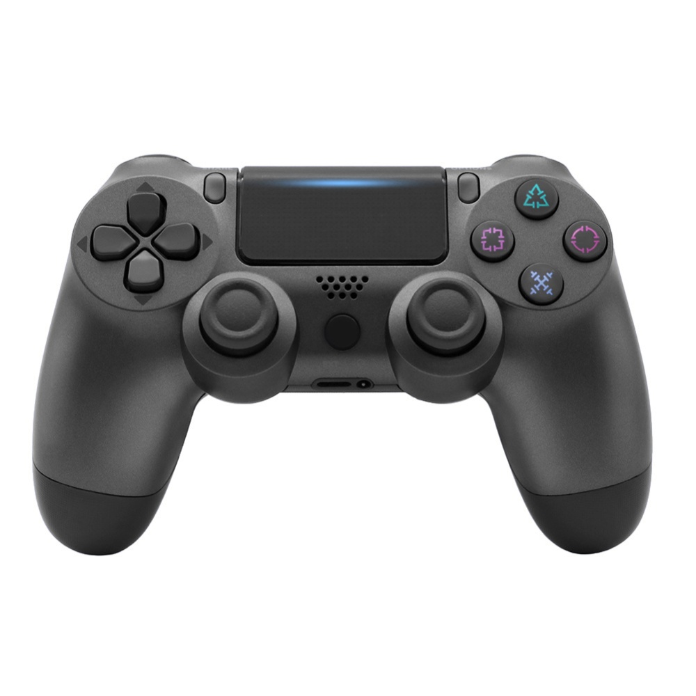 For PS4/Slim Controller Bluetooth 4.0 Mobile Gamepad with Light Bar Steel black - Image 3