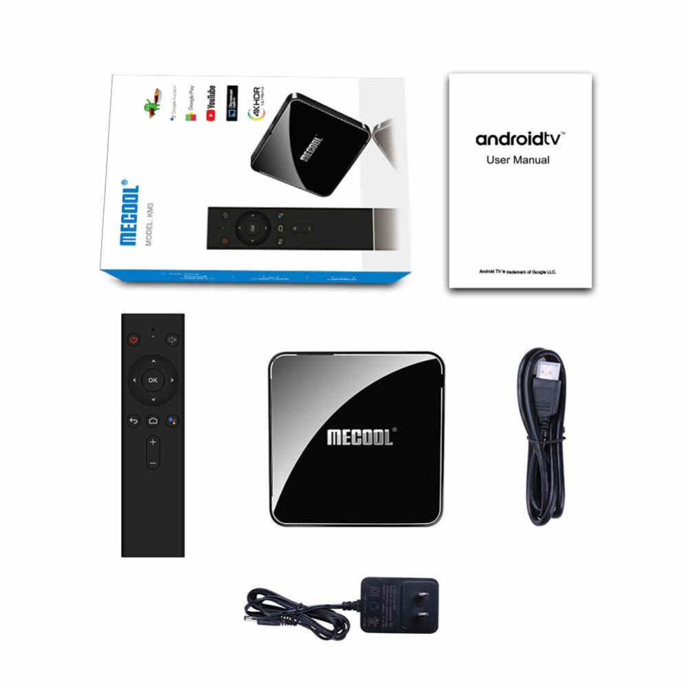 MECOOL KM3 ATV TV Box Black US Plug - Image 3