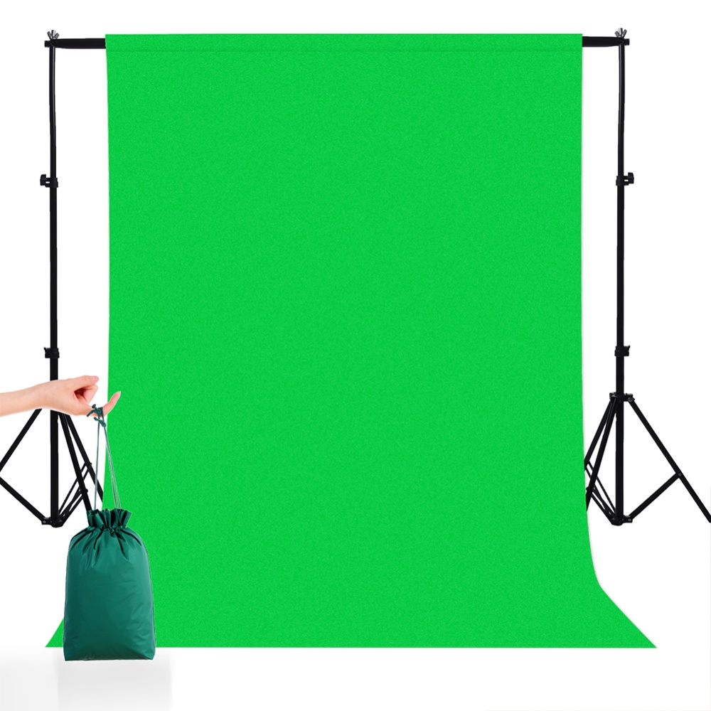 5*7FT/1.5M*2.15M Square Cloth Nylon Green Background For Photography Live green - Image 2