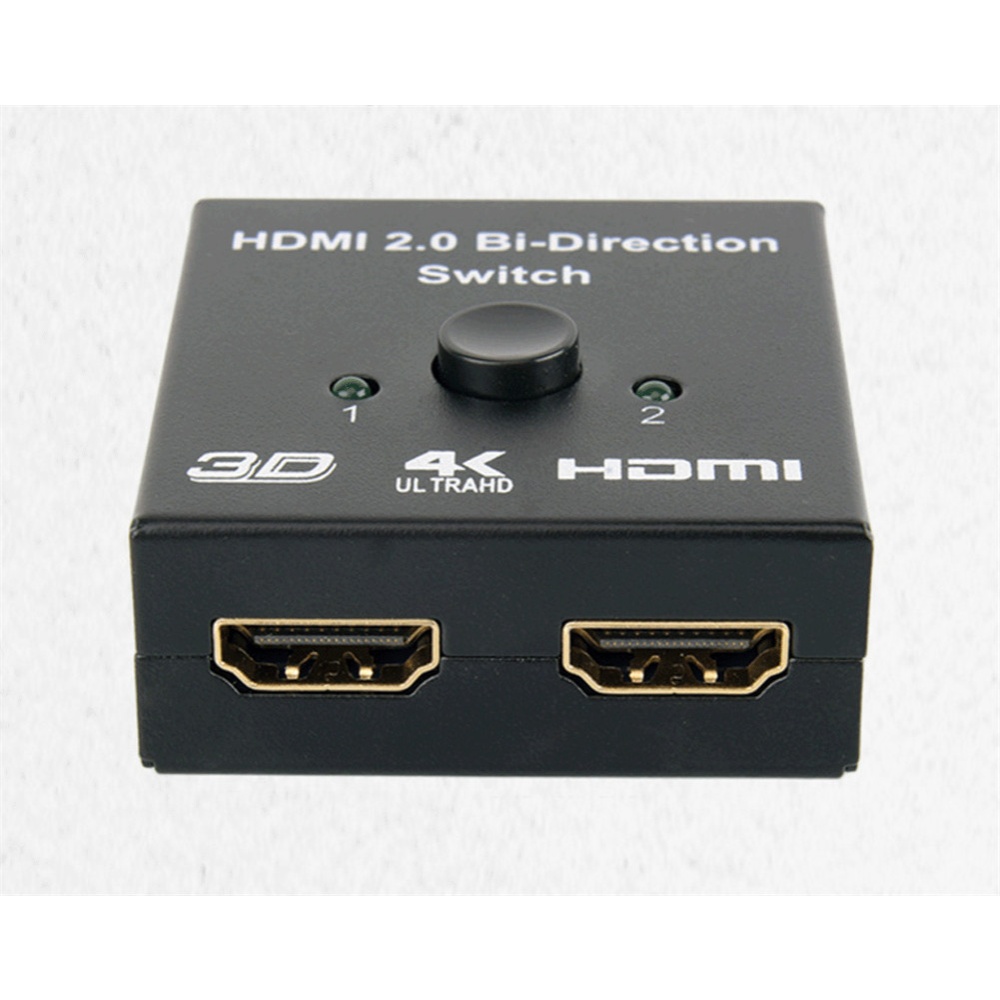 HDMI Splitter 2 in 1 Video TV Computer Network High Definition Adapter Converter black