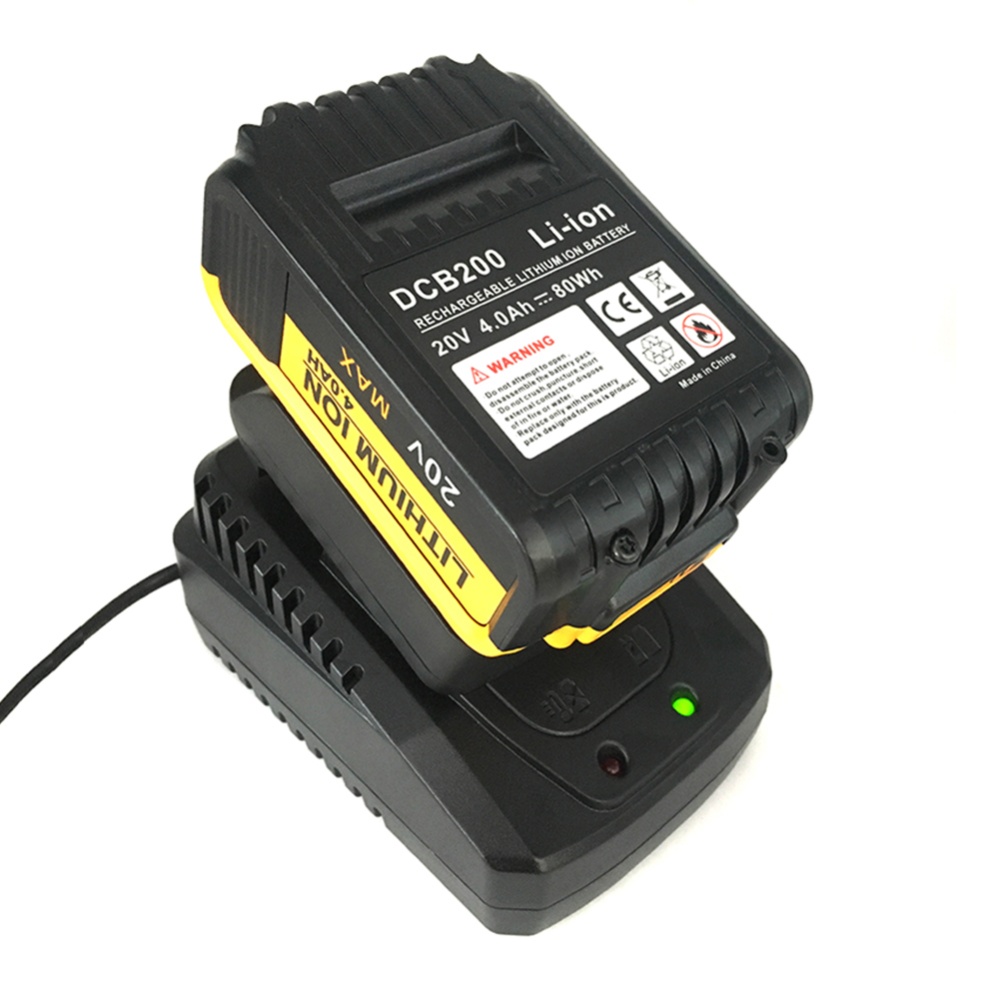 Battery Adapter with Charging Function Compatible for Dewalt 20v Li-ion Conversion Black - Image 3