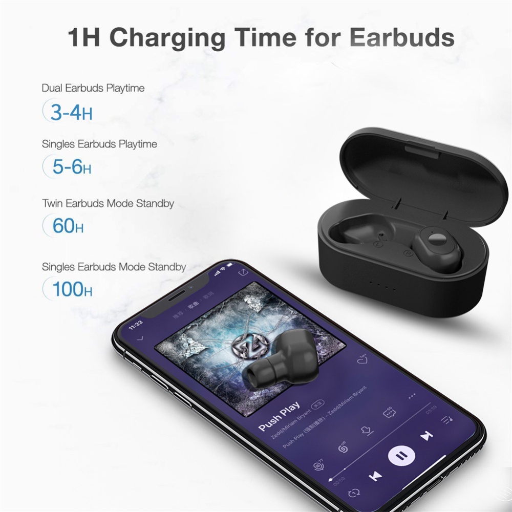 Tws Wireless Bluetooth-compatible Earphones Low-latency Noise Cancelling Sports Headphones Ultra Long Standby Gaming Earbuds Y80 black - Image 3