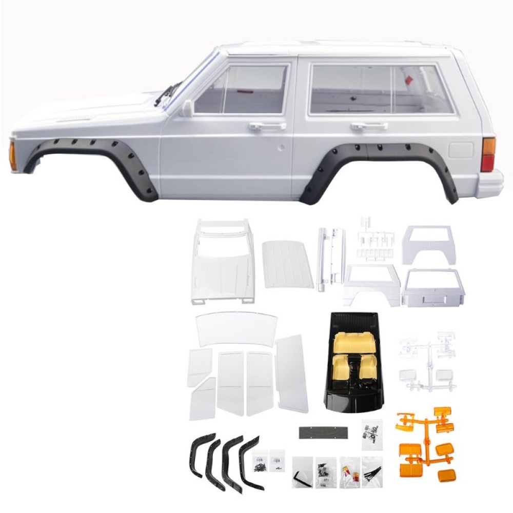 Hard Plastic Wheelbase Cherokee Body Car Shell 1/10 RC Crawler Axial SCX10 & II 90046 90047 For TRX4 Kit white