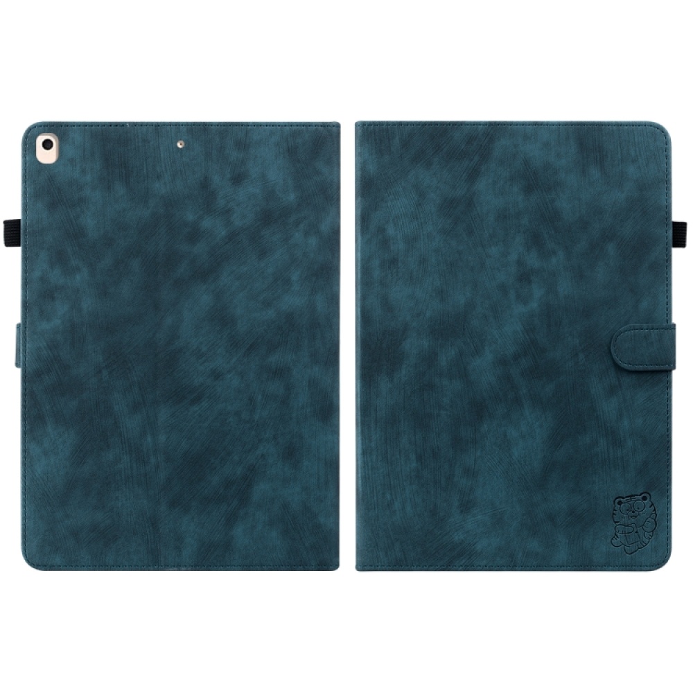 Tiger Pattern PU Tablet Case With Sleep / Wake-up Function For iPad 10.2 2019/Air 2019 10.5/10.2 2020/2021(Dark Blue) - Image 2