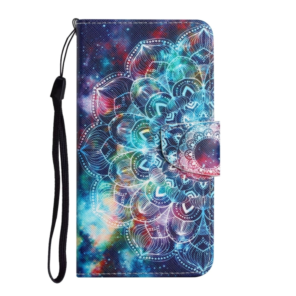 For iPhone 14 Pro Max 3D Colored Drawing Flip Leather Phone Case (Star Mandala) - Image 2