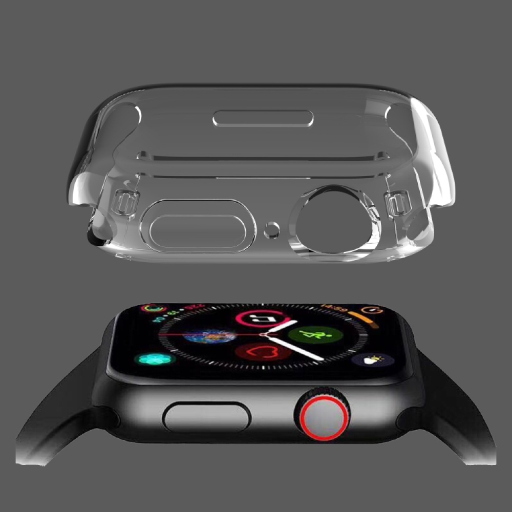 Transparent TPU Protective Case For Apple Watch Series 8 & 7 41mm - Image 3