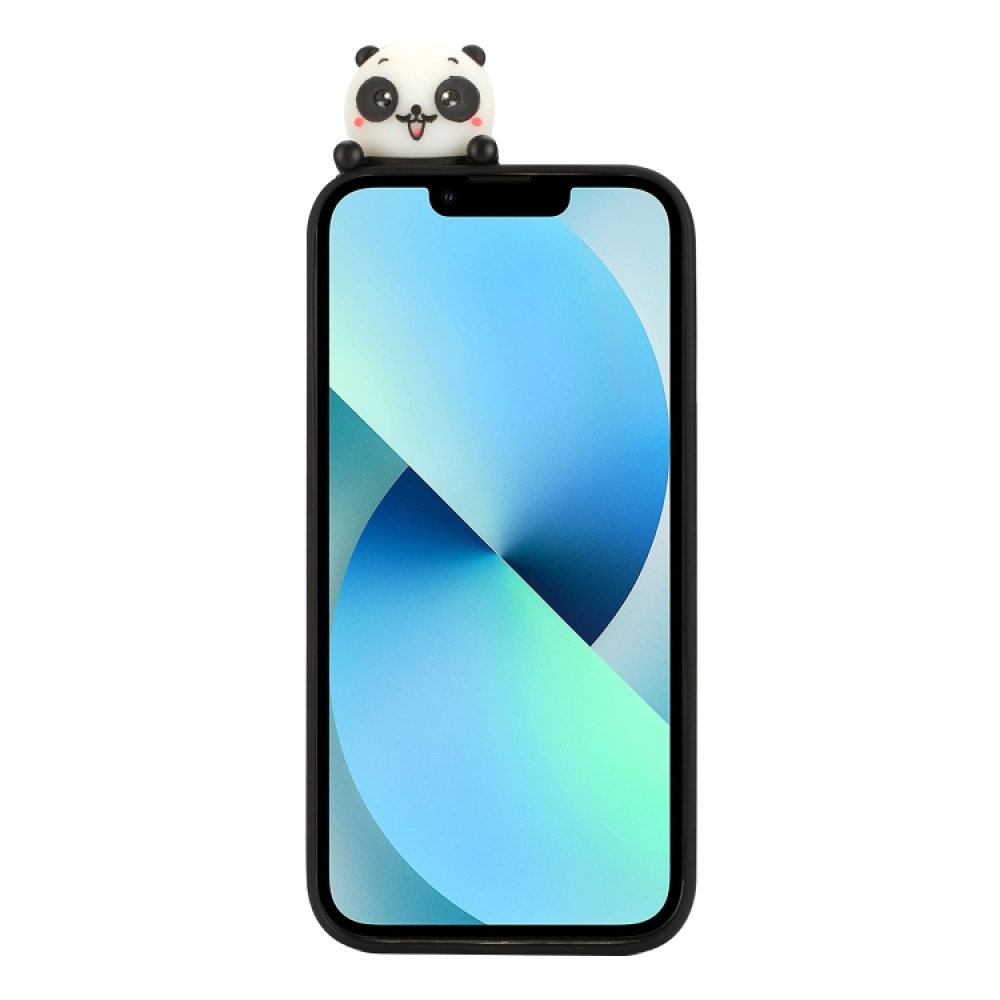 For iPhone 14 Shockproof Cartoon TPU Phone Case(Two Pandas) - Image 2