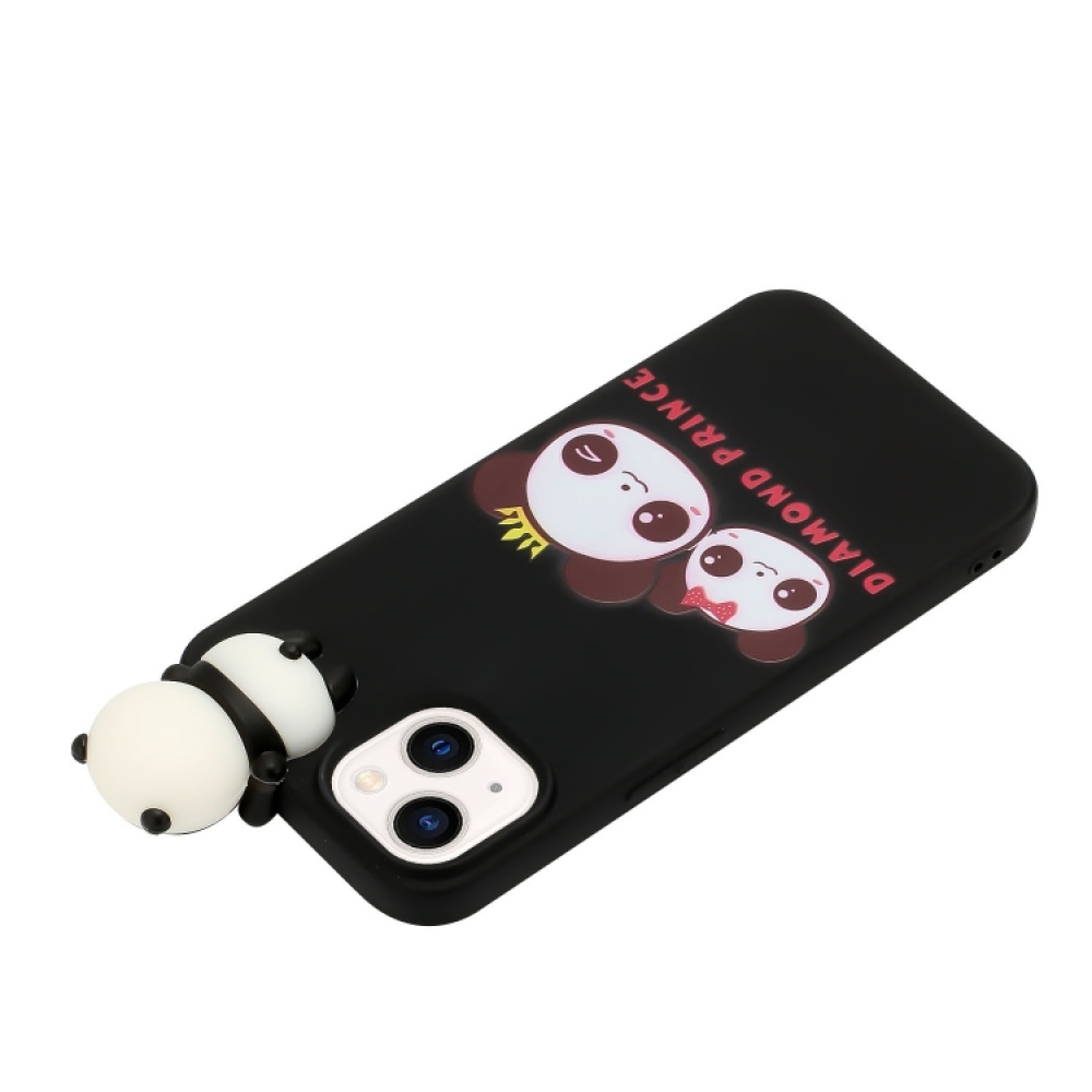 For iPhone 14 Shockproof Cartoon TPU Phone Case(Two Pandas) - Image 3