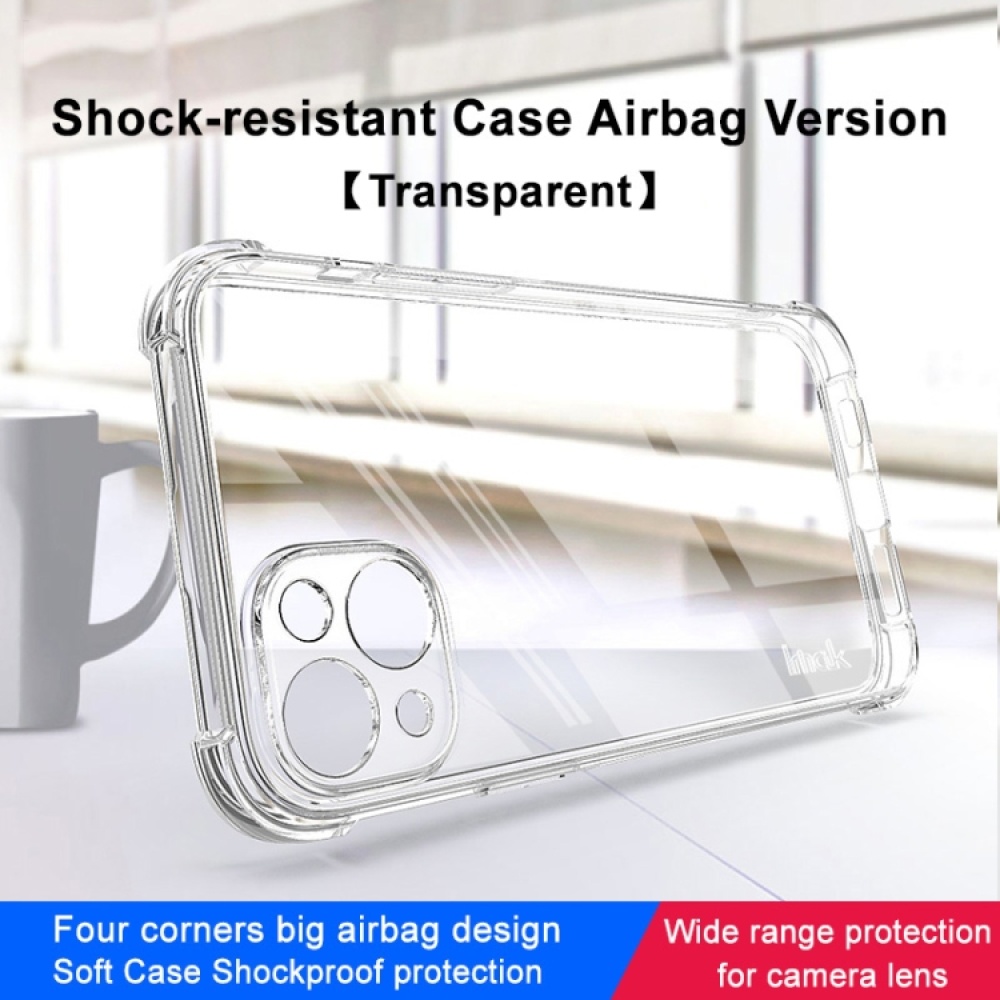 For iPhone 14 imak Shockproof Airbag TPU Phone Case(Transparent) - Image 2