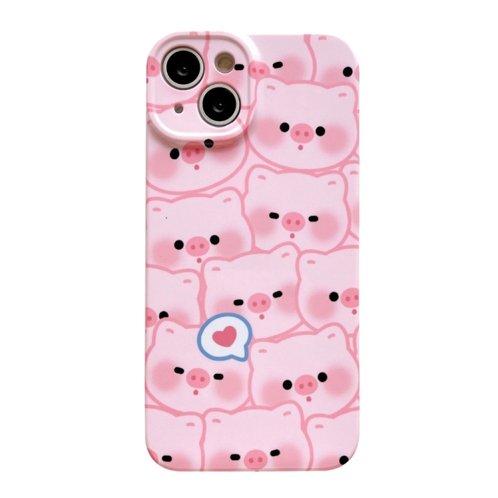 For iPhone 11 Pro Film Printing Ultra-thin All Inclusive PC Phone Case(Love Pigs) - Image 2