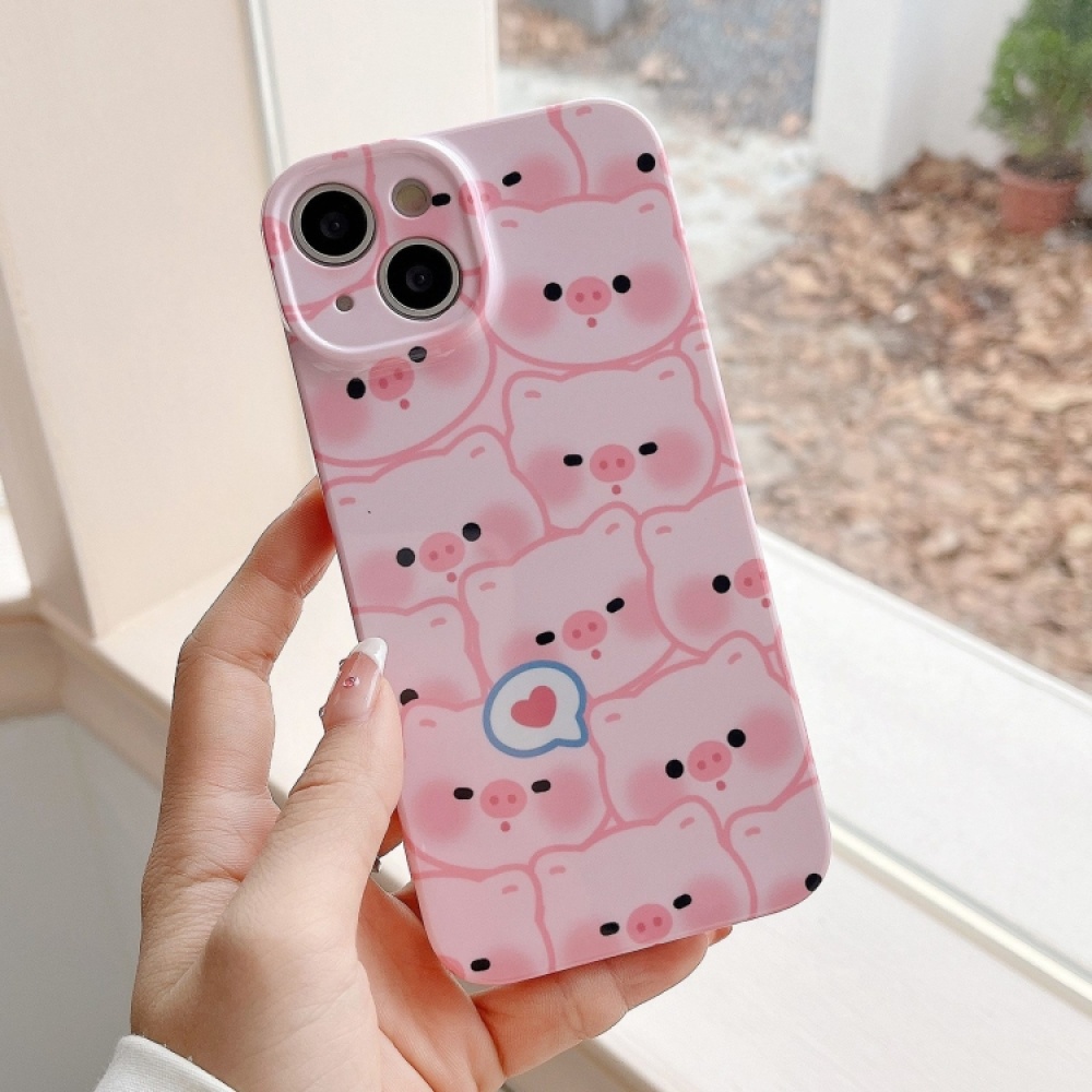 For iPhone 11 Pro Film Printing Ultra-thin All Inclusive PC Phone Case(Love Pigs) - Image 3