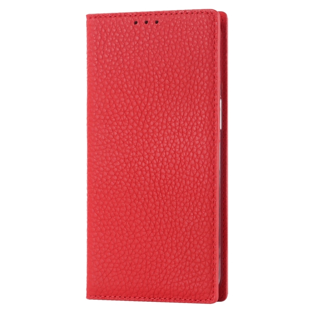 For iPhone 14 Pro Litchi Texture Genuine Leather Phone Case(Red) - Image 2