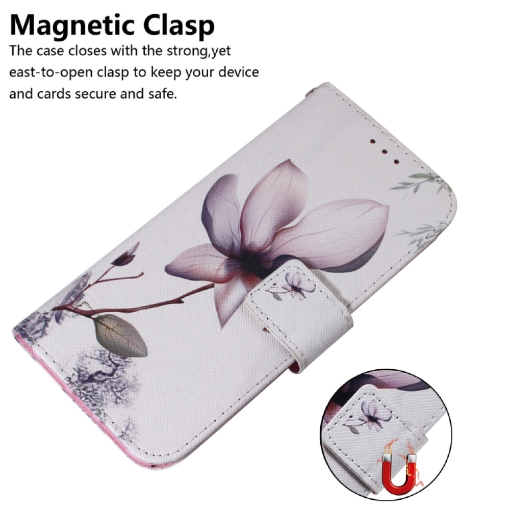 For iPhone 12 mini Coloured Drawing Horizontal Flip Leather Case, with Holder & Card Slots & Wallet(Magnolia Flower) - Image 3