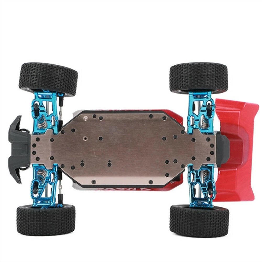 Xlf F16 Rtr 1/14 2.4ghz 4wd 60km/h Metal Chassis Rc Car Full Proportional Vehicles Model Blue+extra Tires blue - Image 2