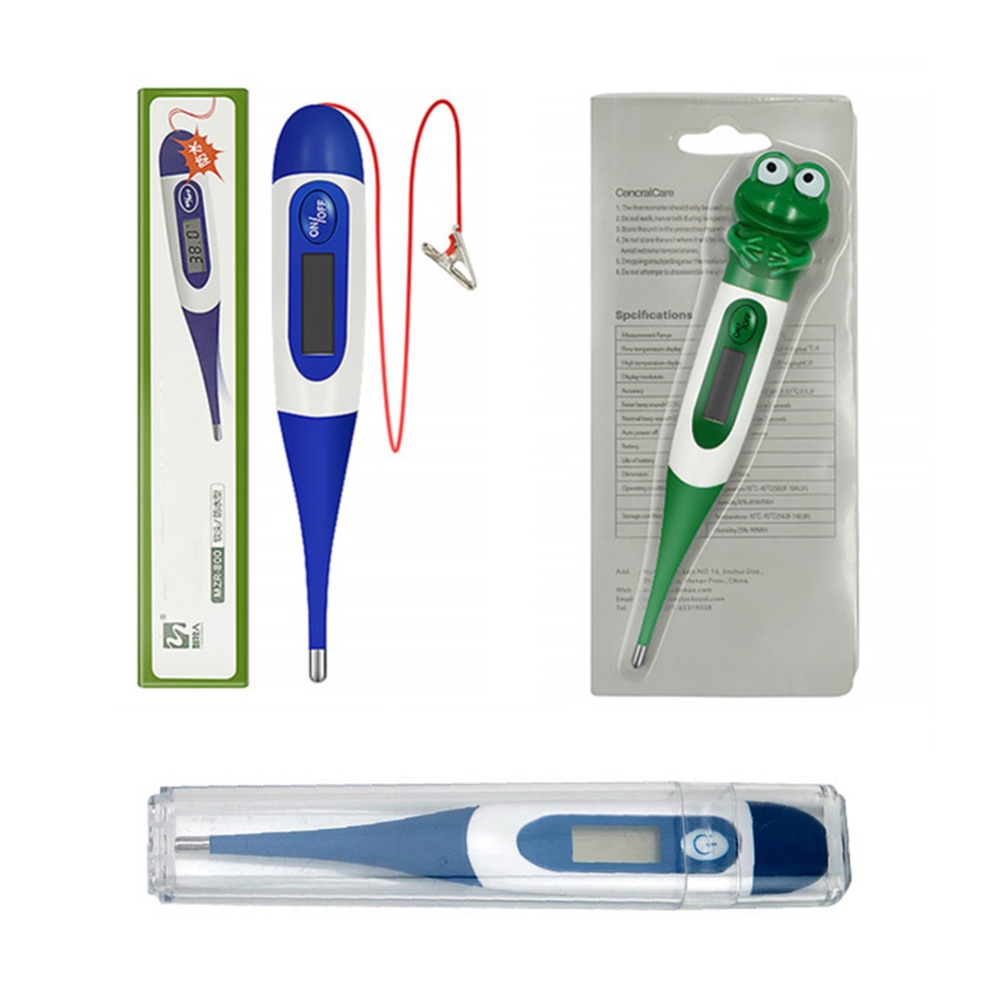 Veterinary Electronic Thermometer Lcd Screen Soft Head With Ntc Sensor For Pig Dog Cattle Sheep Cat Blue - Image 2