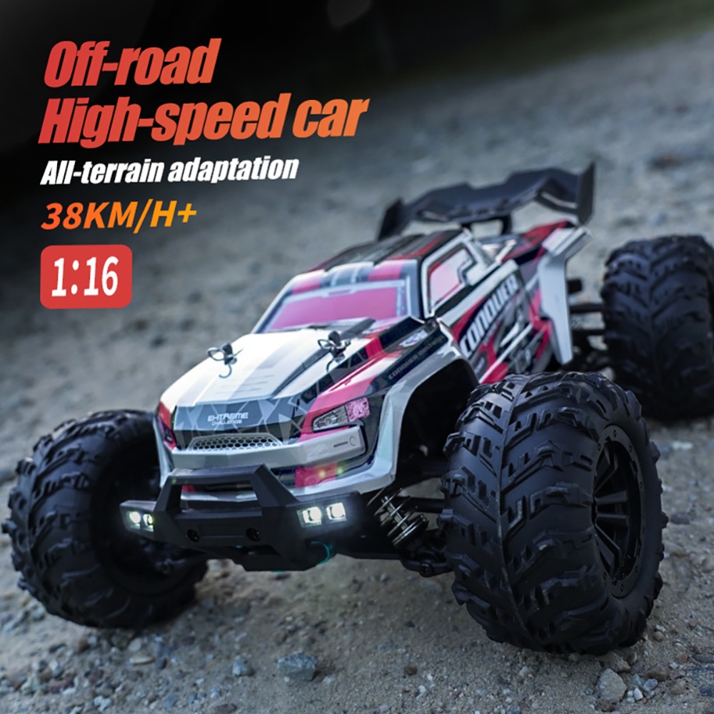 Scy 1:16 Full Scale High-speed 2.4g Remote Control Car 4wd Off-road Vehicle Racing Toy Purple - Image 2