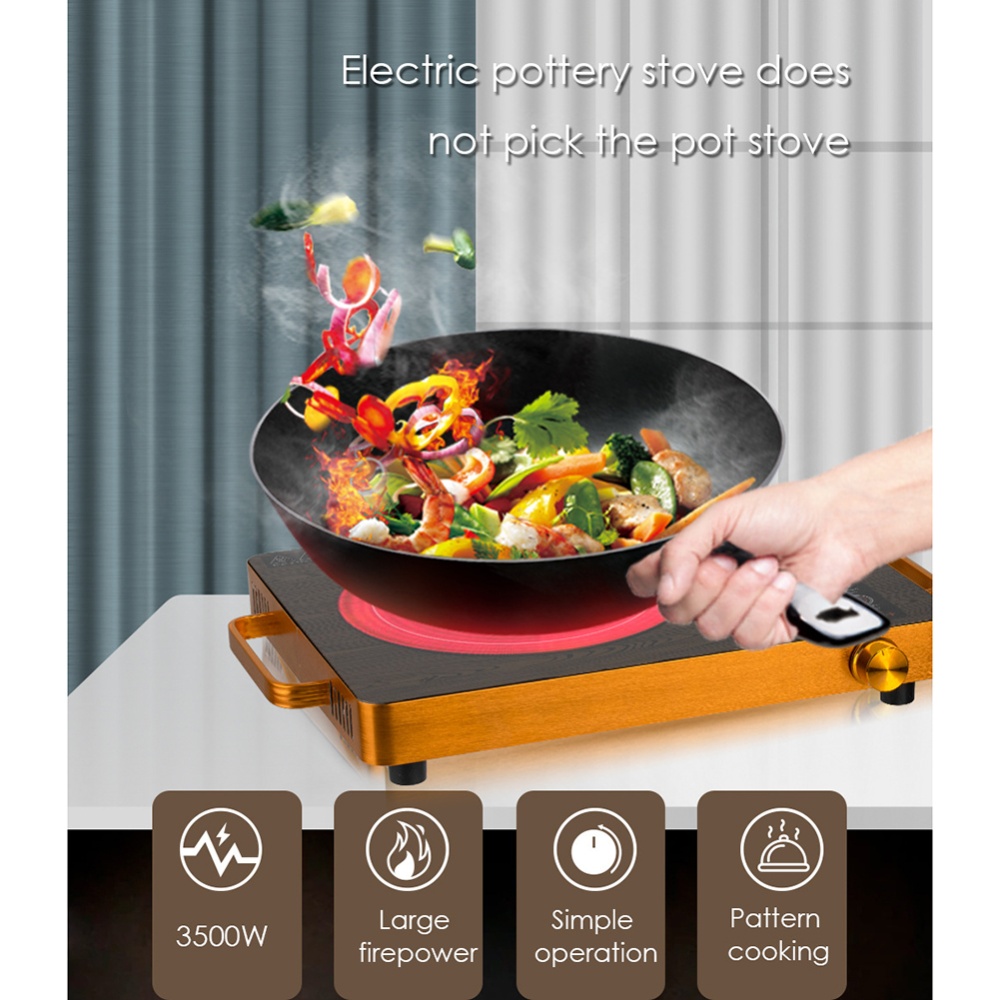 3500w Electric Ceramic Stove Led Digital Display Household High-power Cooker Multi-functional - Image 2