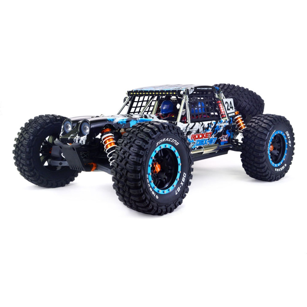 Racing Dbx-07 1/7 Scale Off-road Car With Brushless Motor 4wd 80km/h 2.4ghz Rc Monster Model Remote Control Toy Rtr Blue RTR - Image 2